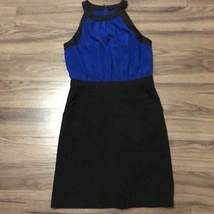 Size 6 Ann Taylor navy and black dress